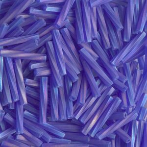 Miyuki gedrehte Stiftperlen TW2012-177F matte transparent cobalt AB 5g