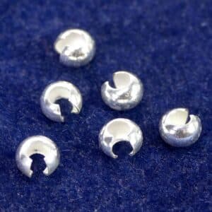 Crimp cover clad bead 925 silver Ø 3-5 mm 1 piece
