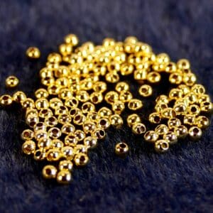 Perles à écraser Crimps argent 925 * plaqué or * 10 pièces