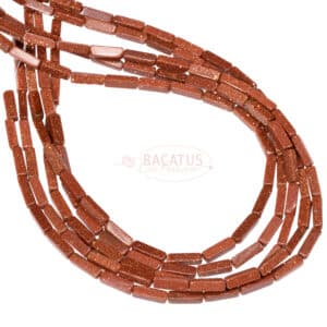 Cuboïde Gold Flow 4 x 13 mm, 1 brin