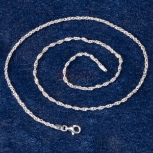 Kordelkette mit Verschluss 925 Silber 1,75 mm 45cm