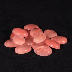 Cherry Quarz Cabochon oval ca. 18x25mm, 1 Stück