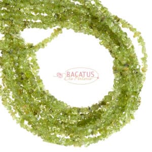 Peridot Splitter grün ca. 5x8mm, 1 Doppelstrang