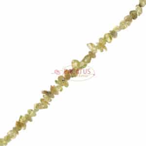 Peridot Splitter grün ca. 5x8mm, 1 Doppelstrang