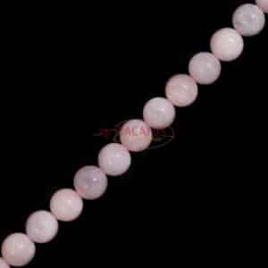 Morganit Kugel glanz ca. 6mm, 1 Strang