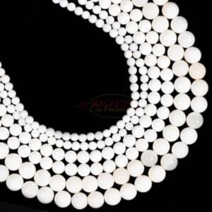 B-Grade Perlmutt Kugel glanz ca.4-8mm, 1 Strang